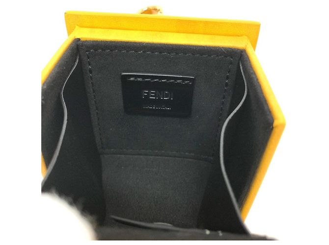Fendi 7AR894 Portachiavi in pelle Giallo - vista 8
