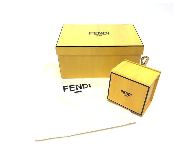 Fendi 7AR894 Portachiavi in pelle Giallo - vista 9
