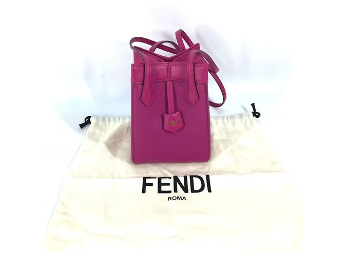 Borsa a spalla mini Origami di Fendi Porpora - vista 12