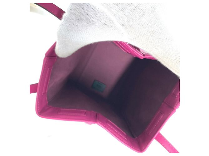 Borsa a spalla mini Origami di Fendi Porpora - vista 13