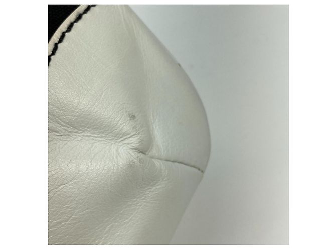 Borsa Tote Chanel Bicolor Deca Coco Chain Nero Bianco - vista 12