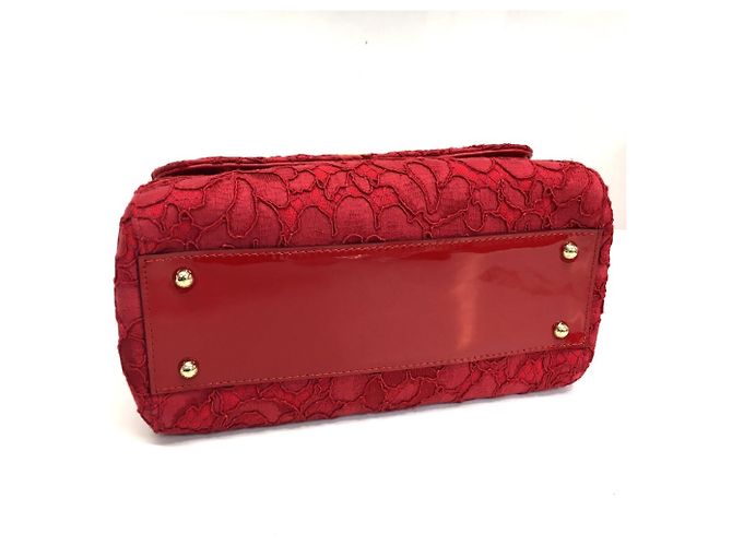 Sicily Borsa a mano ricamata floreale Dolce & Gabbana Sicilia Rosso - vista 4