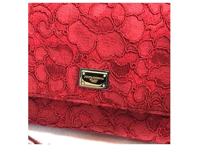 Sicily Borsa a mano ricamata floreale Dolce & Gabbana Sicilia Rosso - vista 5