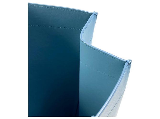 Christian Dior Blue Leather Handbag Tote - view 12