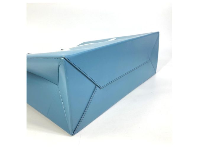 Christian Dior Blue Leather Handbag Tote - view 7