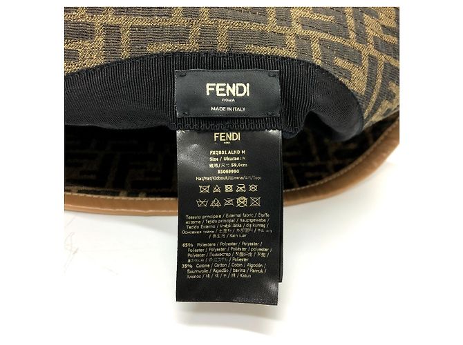 Fendi FXQ801 Chapéu Bucket Zucca - vista 5
