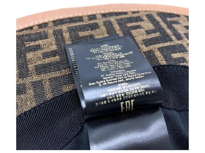 Fendi FXQ801 Chapéu Bucket Zucca - vista 7