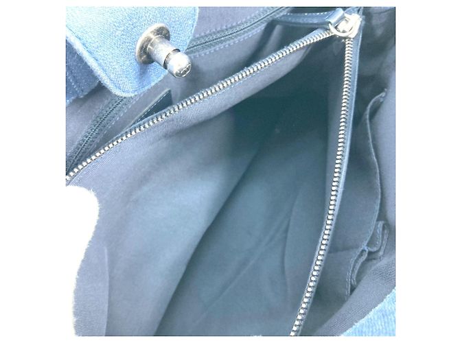 Borsa a Spalla Chanel Boy Chanel V-Stitch Blu - vista 16
