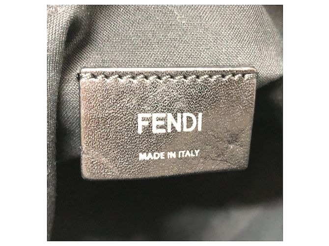 Fendi Zucca Nylon Rucksack Marineblau - Ansicht 10