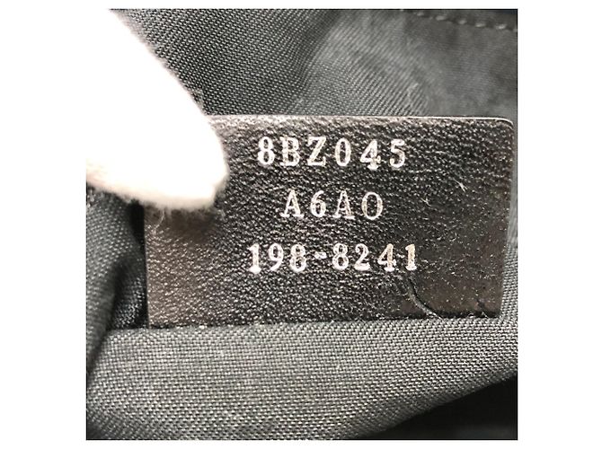 Fendi Zucca Nylon Rucksack Marineblau - Ansicht 11