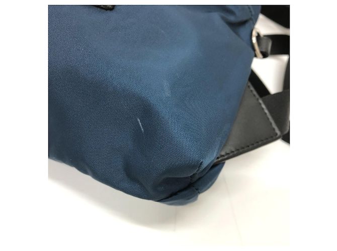 Fendi Zucca Nylon Rucksack Marineblau - Ansicht 4