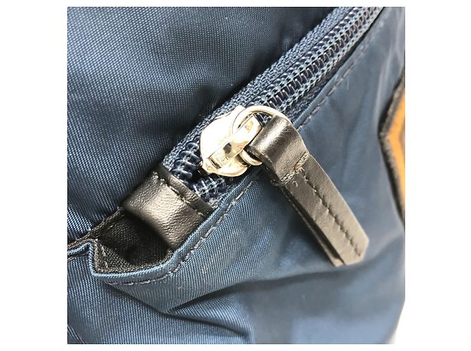 Fendi Zucca Nylon Rucksack Marineblau - Ansicht 6