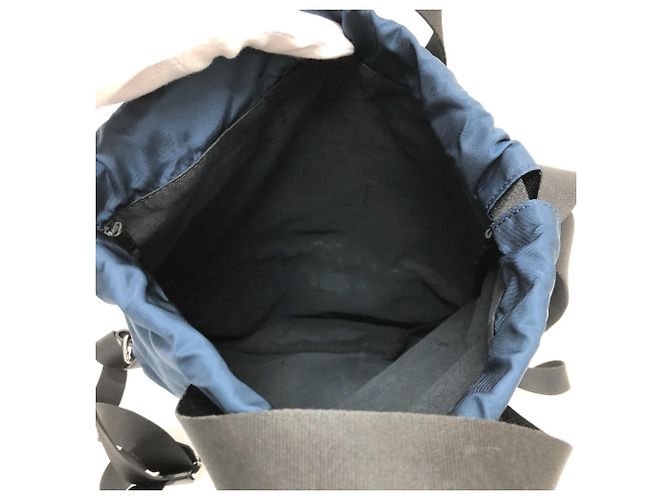 Fendi Zucca Nylon Rucksack Marineblau - Ansicht 8