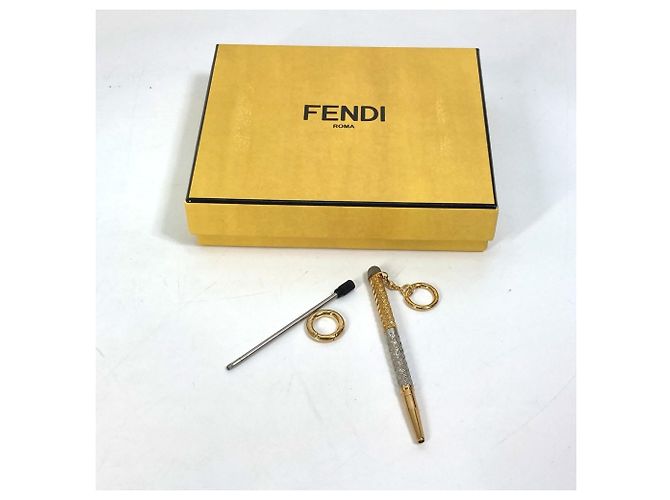 Orecchini Fendi Chaos Collaboration Scribble Pen Argento D'oro - vista 7