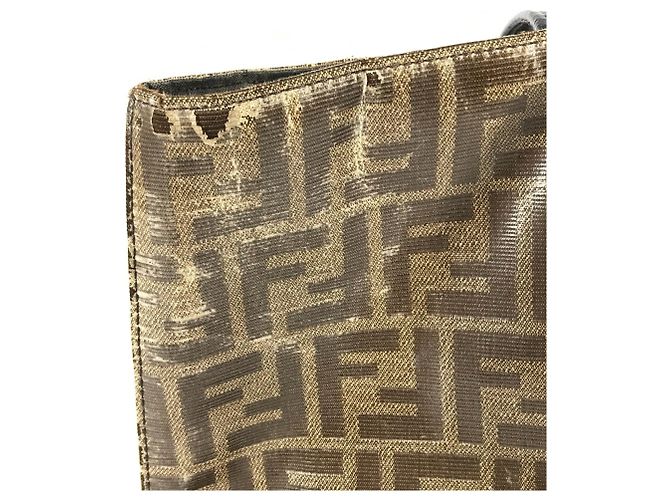 Fendi 8BH348 Zucca Schultertasche Braun Schwarz - Ansicht 12
