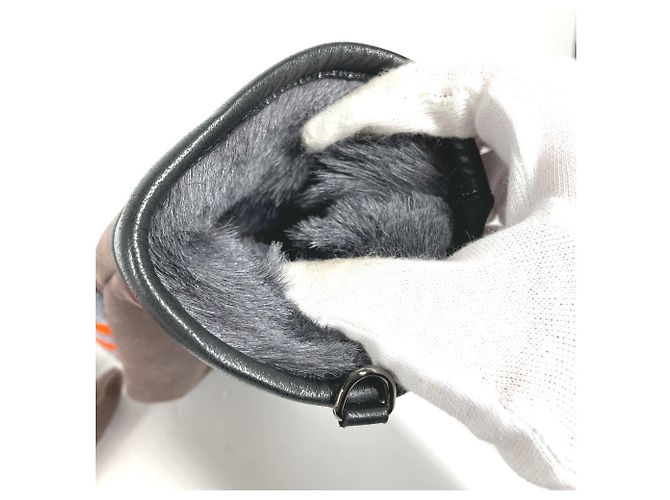 Fendi Damenhandschuhe aus Angora Braun Orange - Ansicht 7