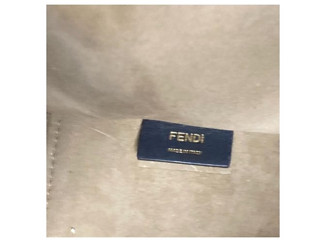 Borsa Tote Media Fendi Sunshine Marrone - vista 11