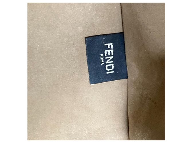 Borsa Tote Media Fendi Sunshine Marrone - vista 14