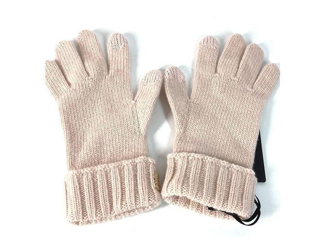 Guanti in lana da donna Fendi Rosa Beige - vista 6