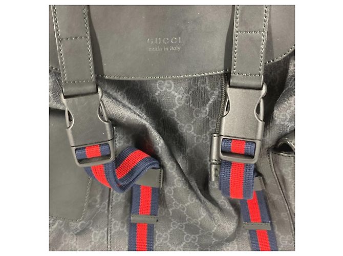 Zaino Gucci GG Supreme Tiger Nero - vista 5