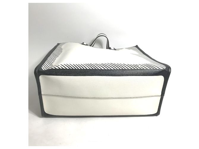 Fendi 8BH357 Joshua Vides Kollaboration Shopper Tasche Schwarz Weiß - Ansicht 5