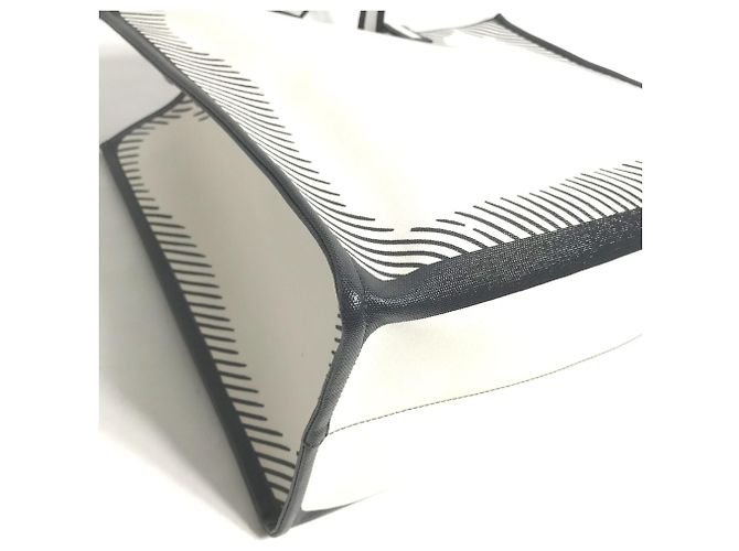 Fendi 8BH357 Joshua Vides Kollaboration Shopper Tasche Schwarz Weiß - Ansicht 6
