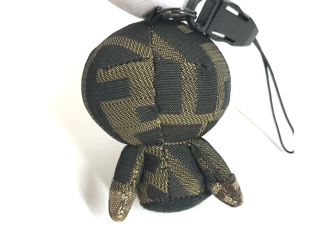 Fendi x A Bathing Ape Milo Zucca Plush Charm Marrone - vista 2
