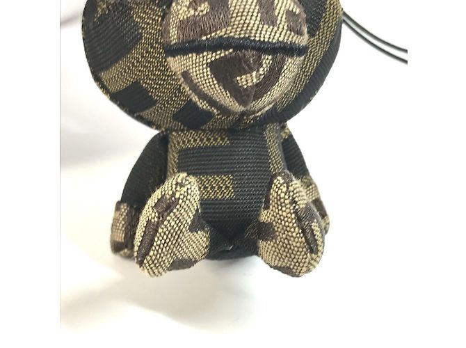 Fendi x A Bathing Ape Milo Zucca Plush Charm Marrone - vista 9