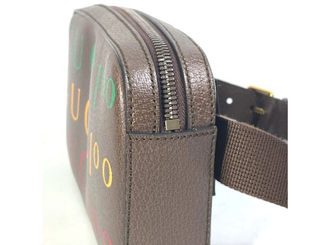 Borsa a cintura incrociata Gucci 602695 Marrone - vista 5