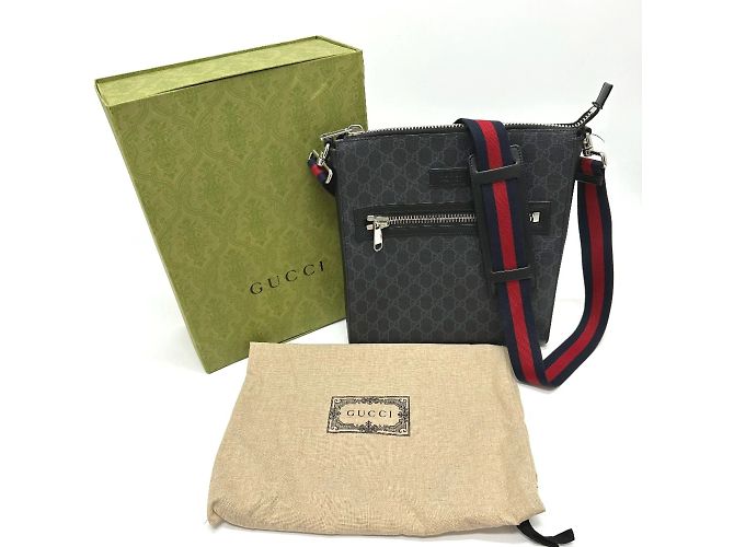 Borsa a Spalla Gucci GG Supreme Nero - vista 13