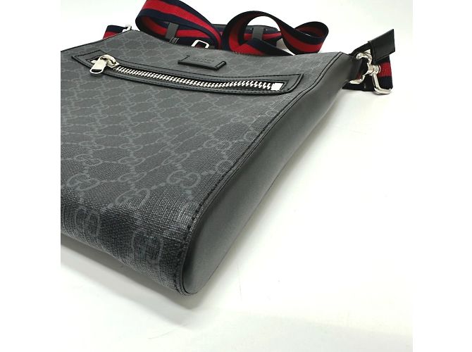 Borsa a Spalla Gucci GG Supreme Nero - vista 3