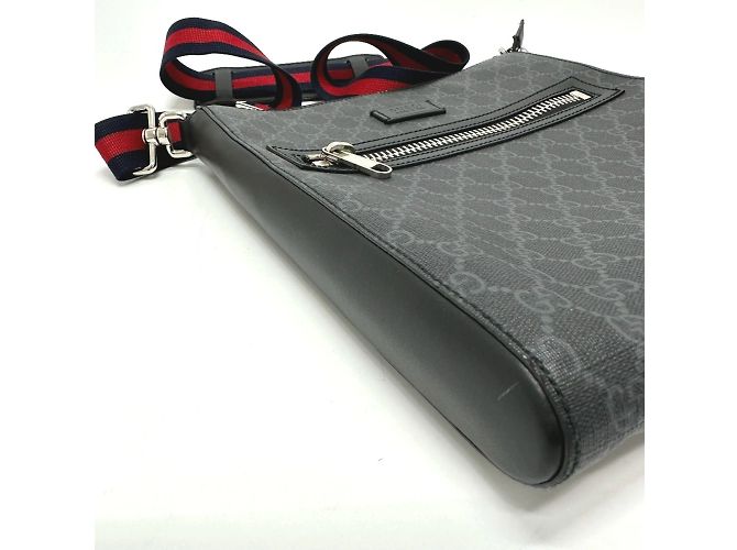 Borsa a Spalla Gucci GG Supreme Nero - vista 4