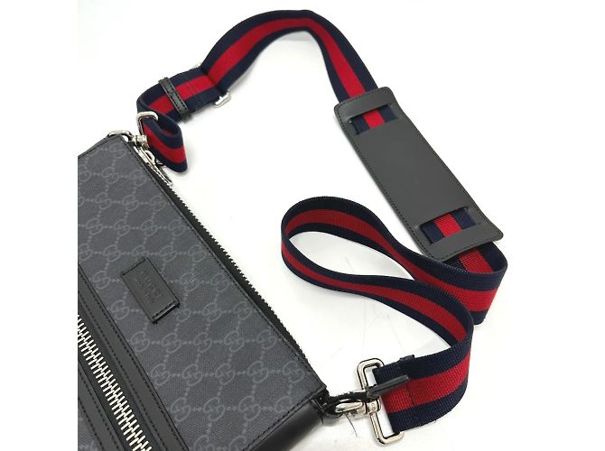 Borsa a Spalla Gucci GG Supreme Nero - vista 6