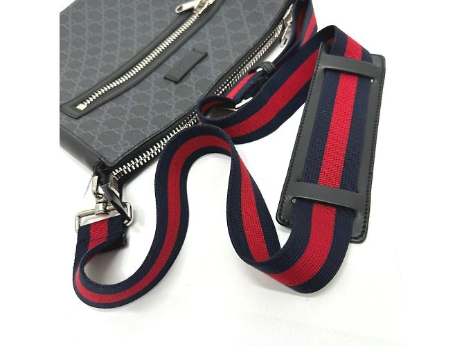 Borsa a Spalla Gucci GG Supreme Nero - vista 7