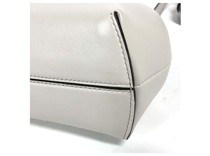 Fendi 8BP129 Pochette First Piccola Borsa a Spalla Marrone Bianco - vista 4