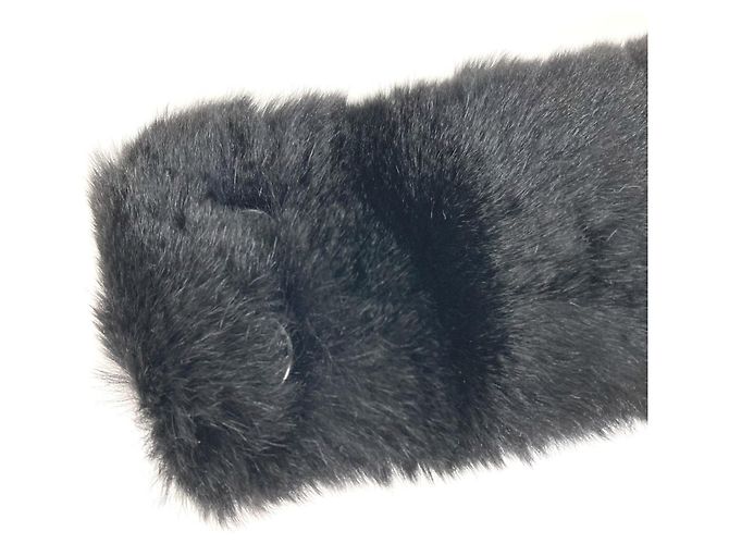 Bracciale Cocomark CC in pelliccia nera Chanel Nero - vista 2