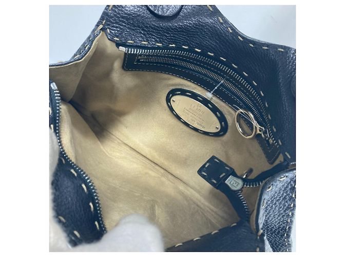 Borsa Fendi Selleria Nero - vista 13