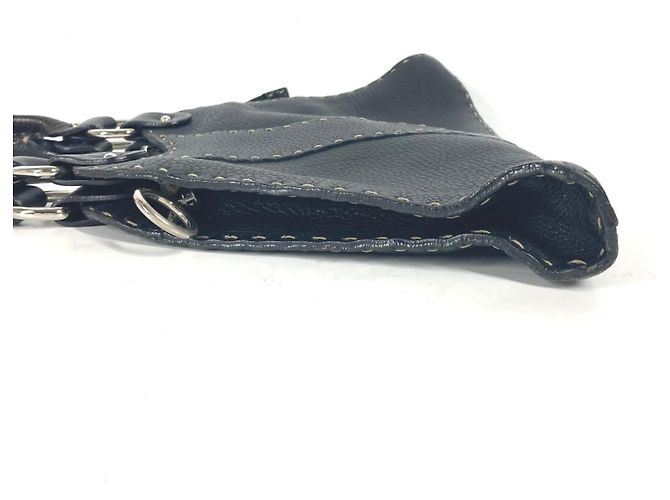 Borsa Fendi Selleria Nero - vista 4