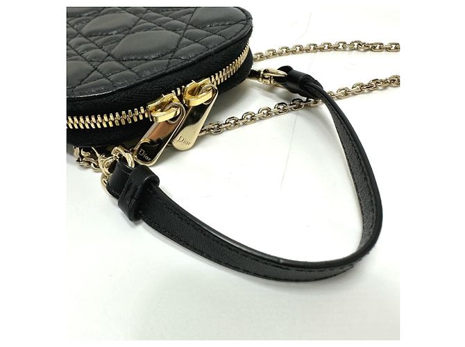 Borsa a spalla con catena e custodia per telefono Cannage Christian Dior Nero - vista 5