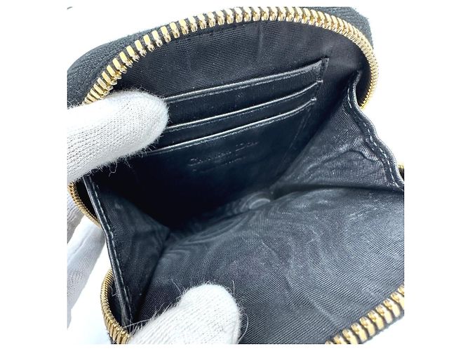 Borsa a spalla con catena e custodia per telefono Cannage Christian Dior Nero - vista 8