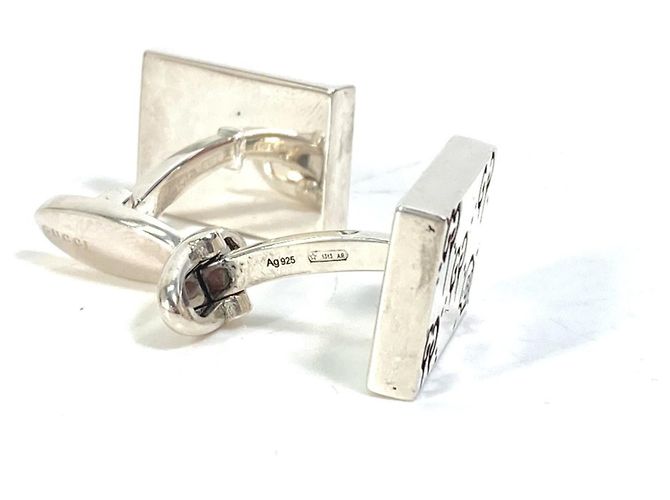 Gemelli Gucci 457224 Ghost SV925 in argento per uomo - vista 3
