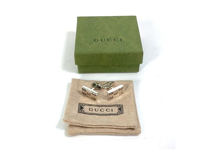 Gemelli Gucci 457224 Ghost SV925 in argento per uomo - vista 6