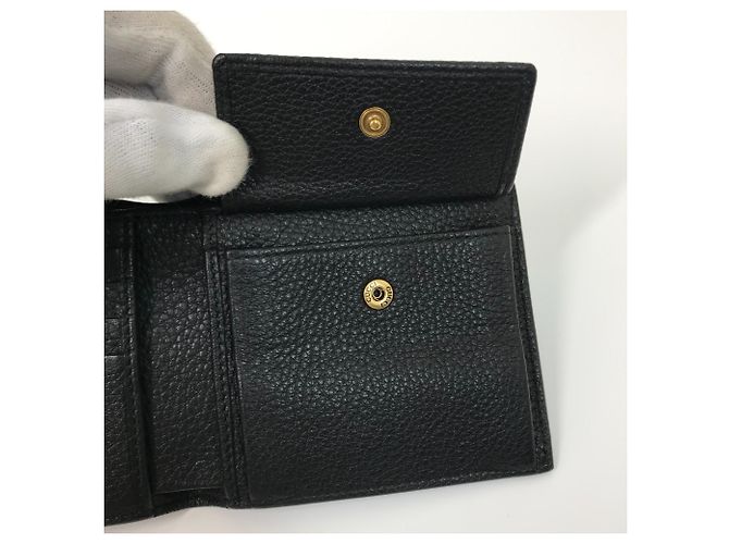 Billetera de cuero plegable Gucci Negro - vista 10