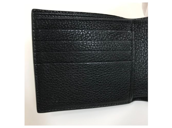 Billetera de cuero plegable Gucci Negro - vista 13