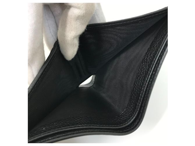 Billetera de cuero plegable Gucci Negro - vista 8