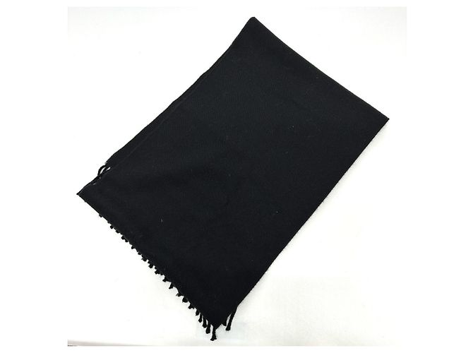 Stola in lana nera Fendi con motivo leopardato Nero - vista 5