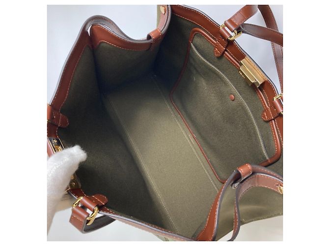 Fendi 8BH374 FF Peekaboo X Tote Schultertasche Grün - Ansicht 13