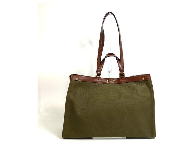 Fendi 8BH374 FF Peekaboo X Tote Schultertasche Grün - Ansicht 2