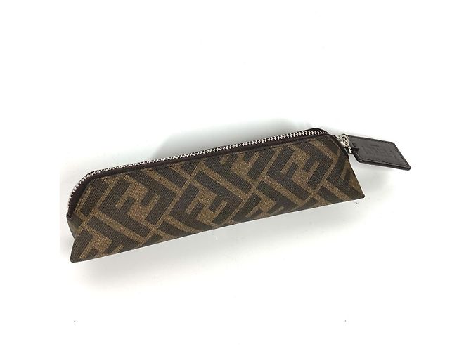 Fendi braune Lederstiftetui - Ansicht 3