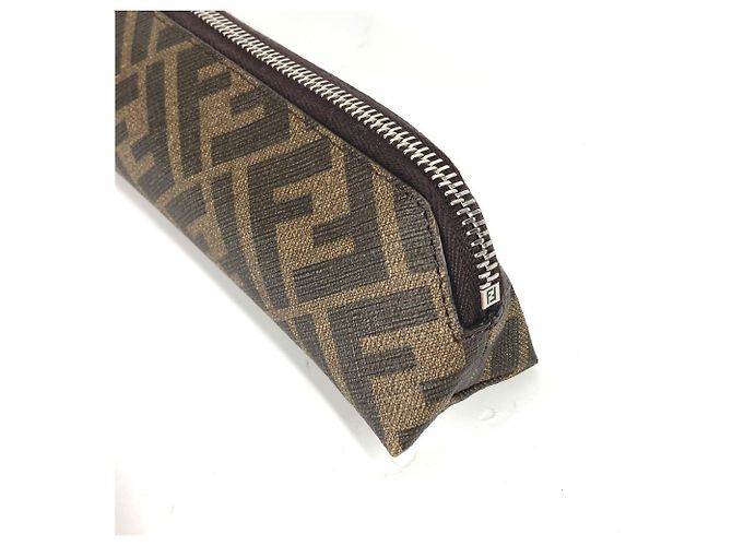 Fendi braune Lederstiftetui - Ansicht 7